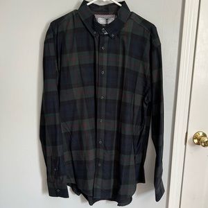 NWT Plaid LS dress shirt